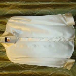 Giorgio Armani Authentic women's Ivory, Off-White French cuff Blouse Large EU44